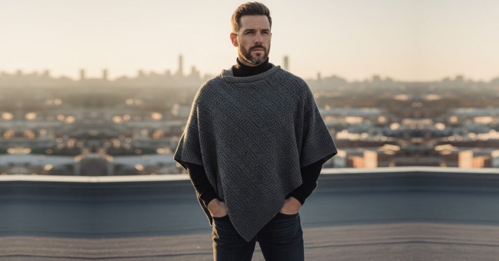 mens ponchos clothing