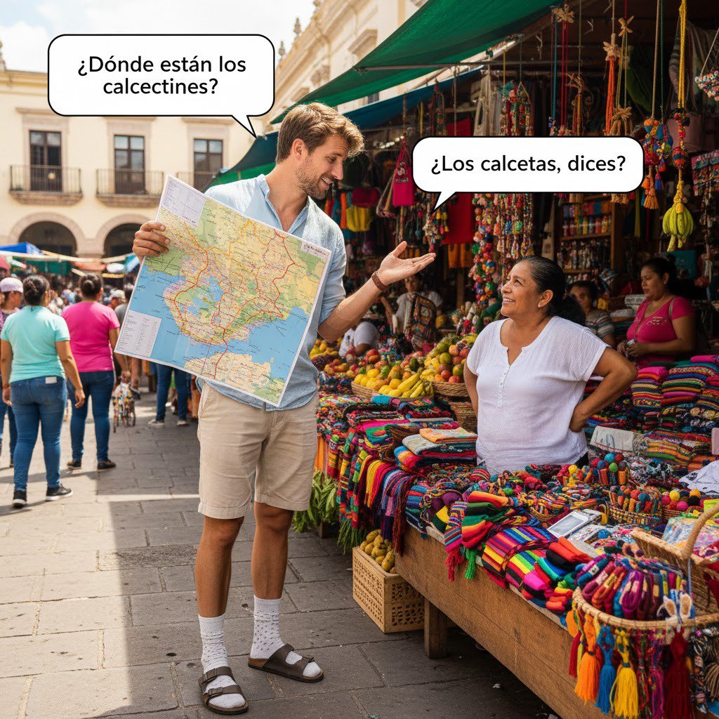 what are the different words for socks in Mexico