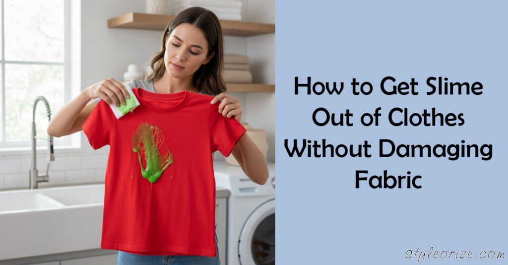 how to get slime out of clothes