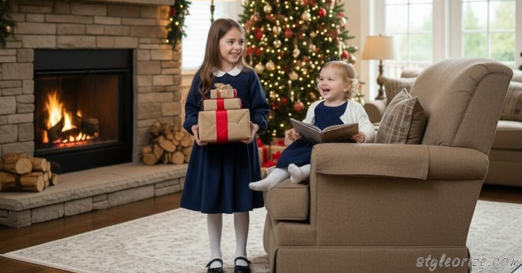 smocked christmas dress