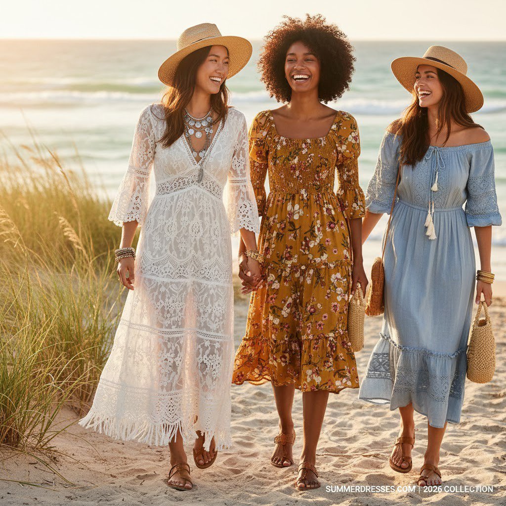 affordable boho style summer dresses 2026