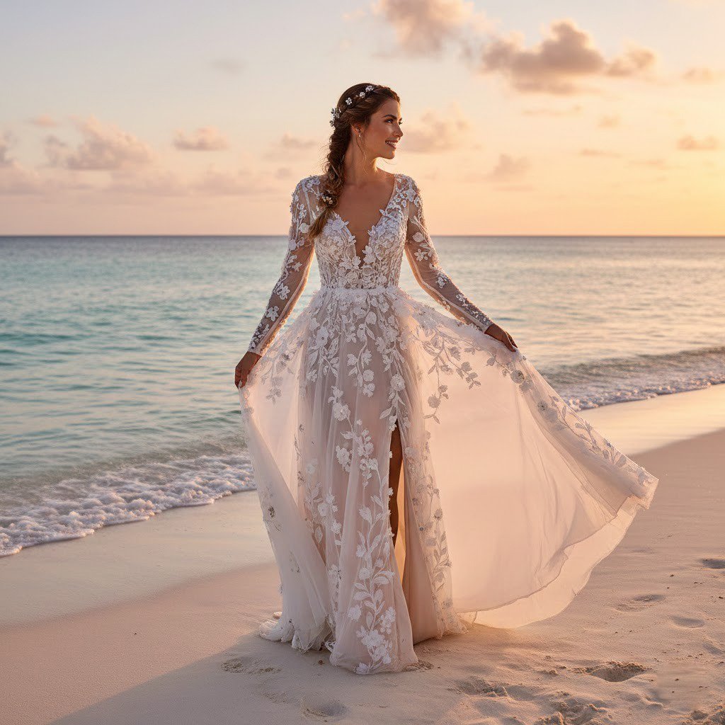 beach wedding dresses