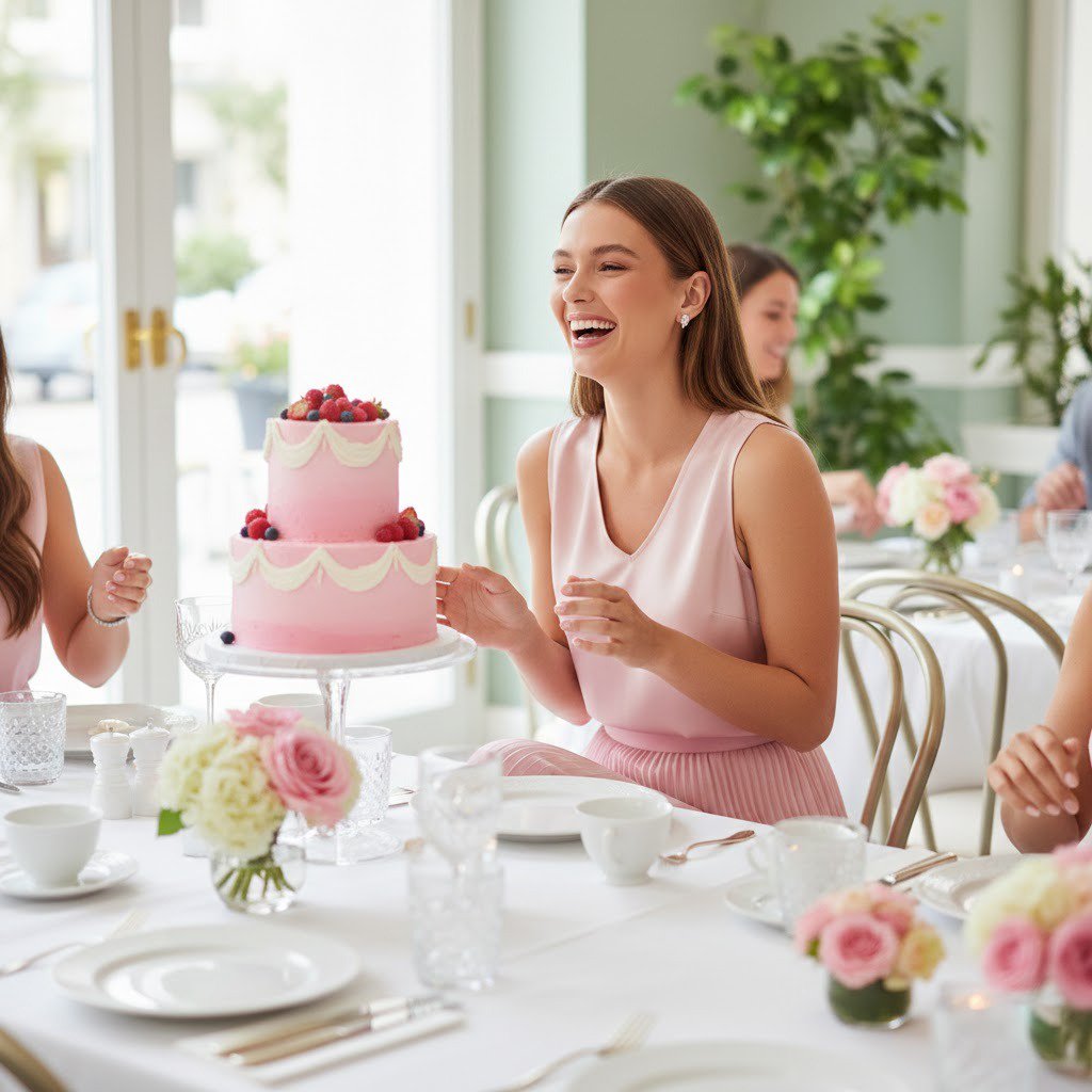 luxury pink birthday coordinate sets for women