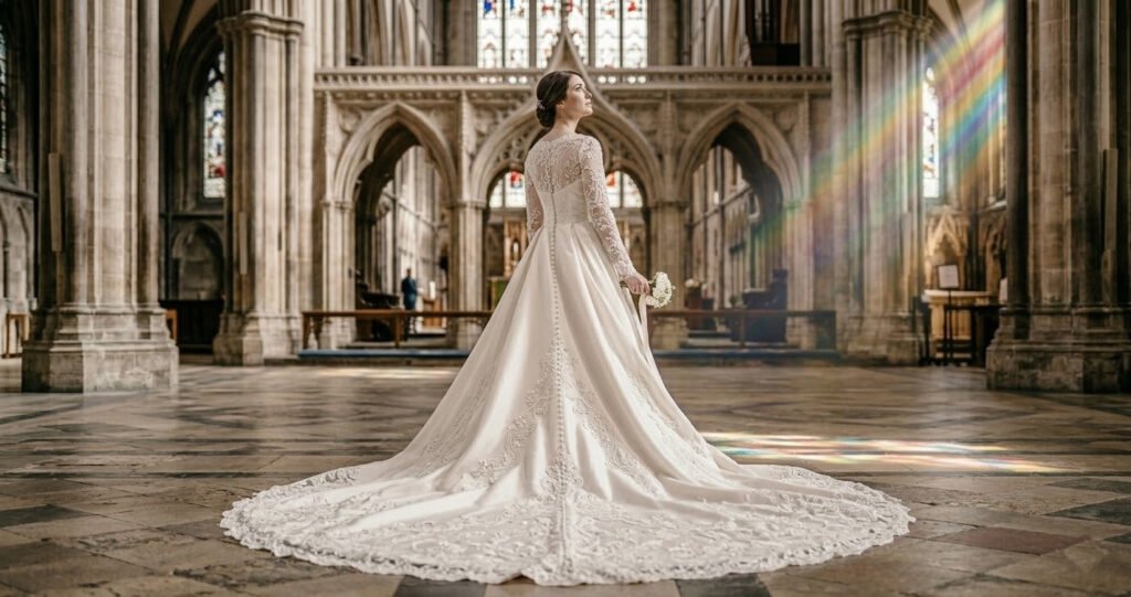 Modest Wedding Dresses for Formal Cathedral Ceremonies
